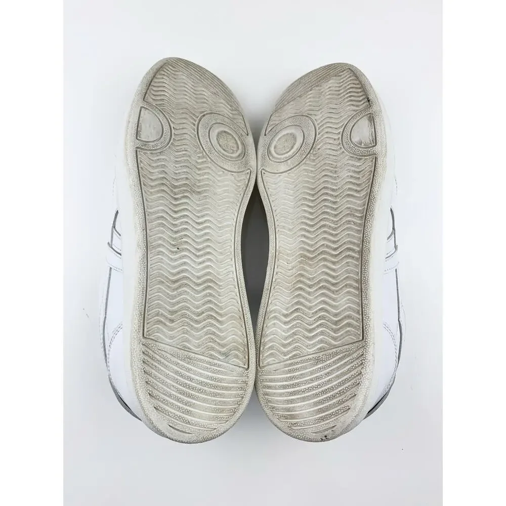 Tory Burch Hank Court Sneakers Lace Up White Leather Women's 9.5
